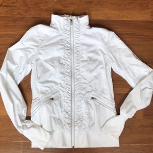 Lululemon Athletica white windbreaker size 6